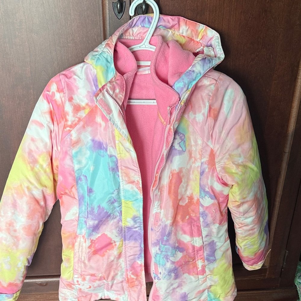 Place Multicolor Tie-Dye Kids Puffer Jacket